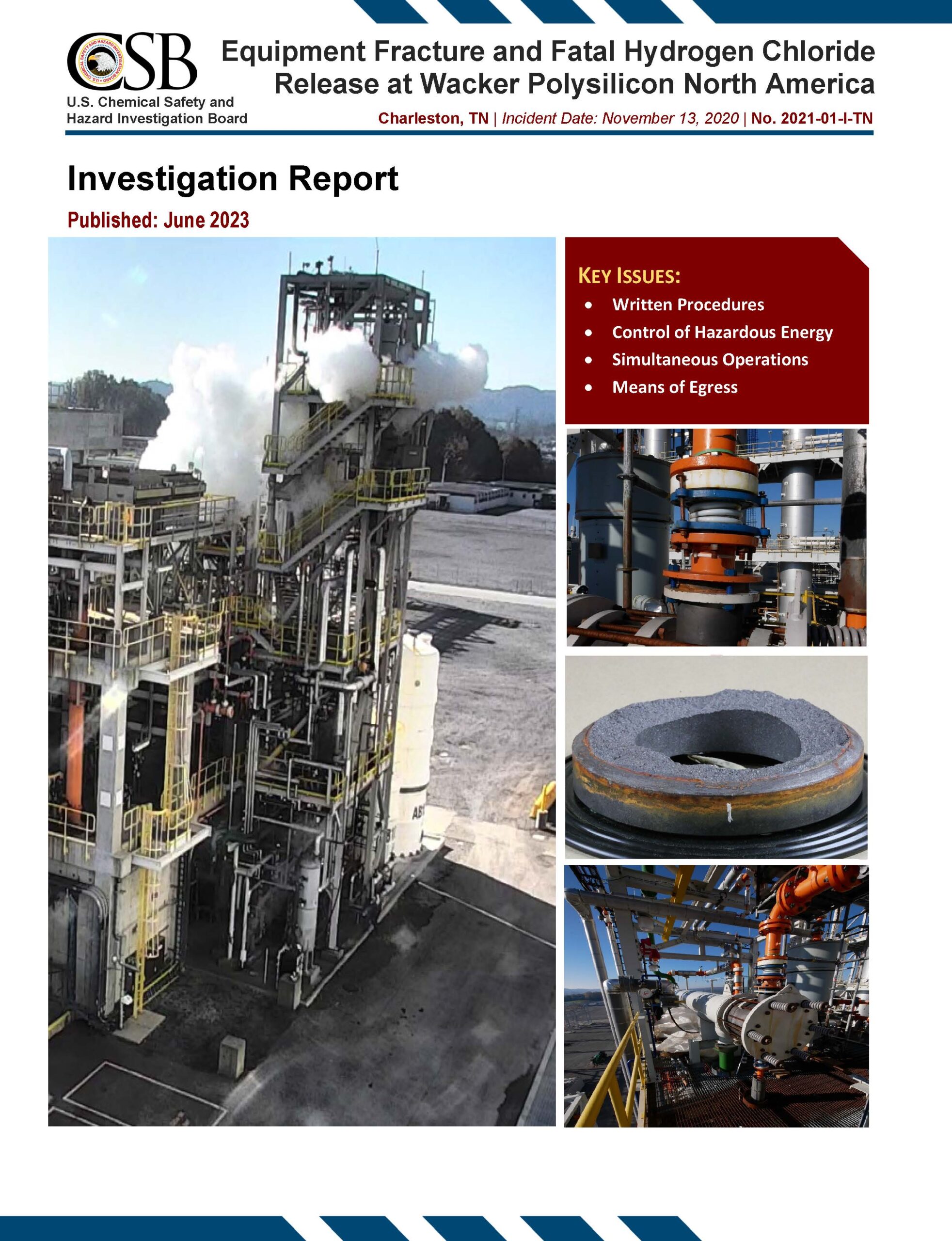Chemical Release at Wacker Polysilicon